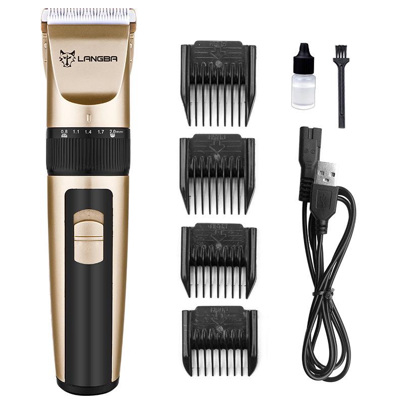 Custom USB-Rechargeable Dog Hair Trimmer and Grooming Clipper Electric Clippers