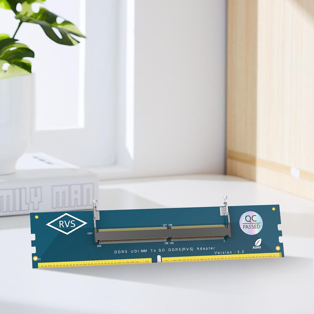 5-1PC Laptop SO DDR5 RAM To Desktop DDR5 U-DIMM Adapter Laptop To Desktop SO-DIMM To PC DIMM Card DDR5 Memory RAM Adapter Card