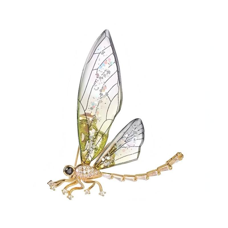 The Thin-winged Dragonfly Brooch Is A High-end Feminine Design with A Unique Insect Corsage Style and Anti-glare Brooch