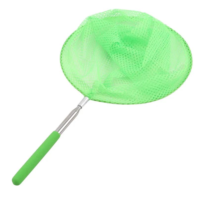 Stainless Steel Dip Net Butterfly Fishing Nets Pocket Fish Dip Net Poles Fishing Telescopic Pole Net Head Fishing Gear Supply