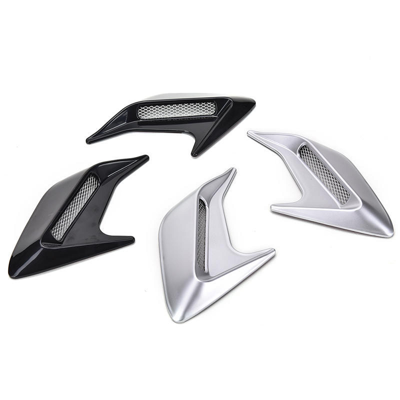 2 Pcs Car Simulation Side Vents Decorative Air Flow Intake Hood Vents