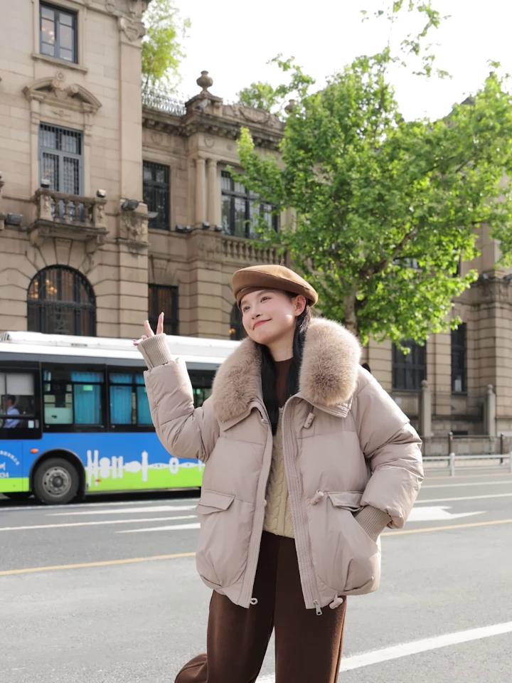 Parkas de invierno de moda para mujer, prendas de abrigo con capucha, tallas grandes, holgadas, con cuello de piel sintética, gruesas y cálidas, chaquetas de invierno para mujer