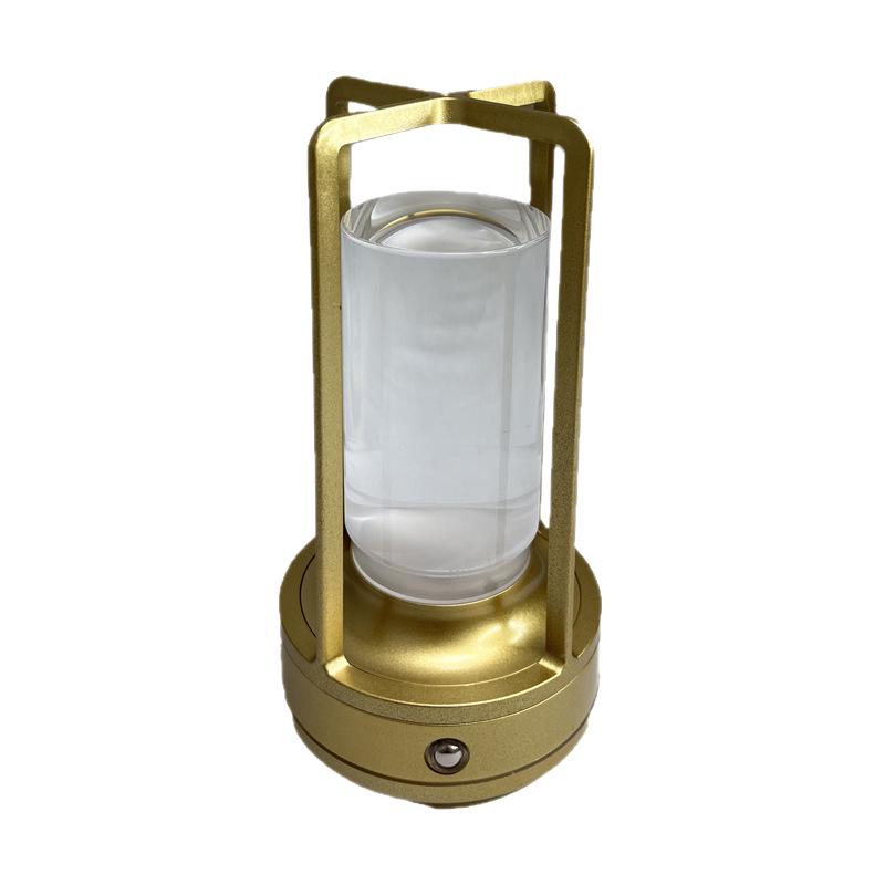 Rechargeable LED Desk Lamp: Portable Outdoor Camping and Bedroom Night Light with Eye Protection