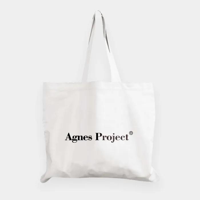 [Agnes Project] Large Cotton Bag_White