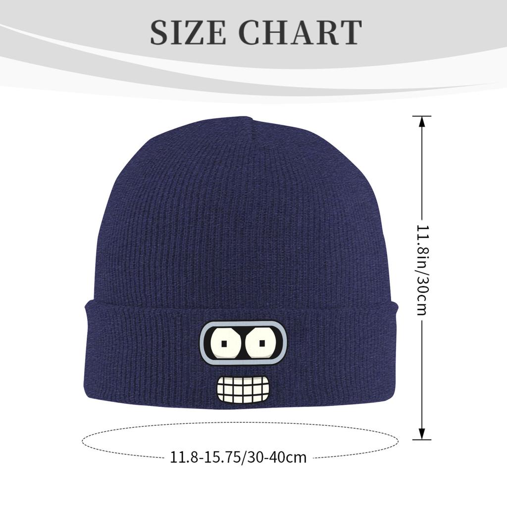 Futuramas Cartoon Comic Knitted Hat Beanies Winter Hat Warm Unisex Fashion Cap Unisex Women Gift