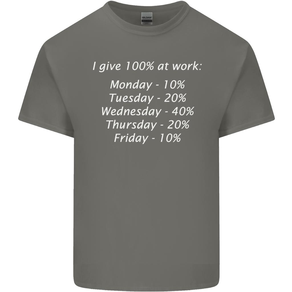I Give 100 At Work Funny Office Slogan Unisexs Light Cotton TShirt