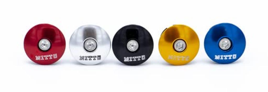 NITTO Top Cap with Bolt and Star Fangled Gold (1-1/8") Nut,