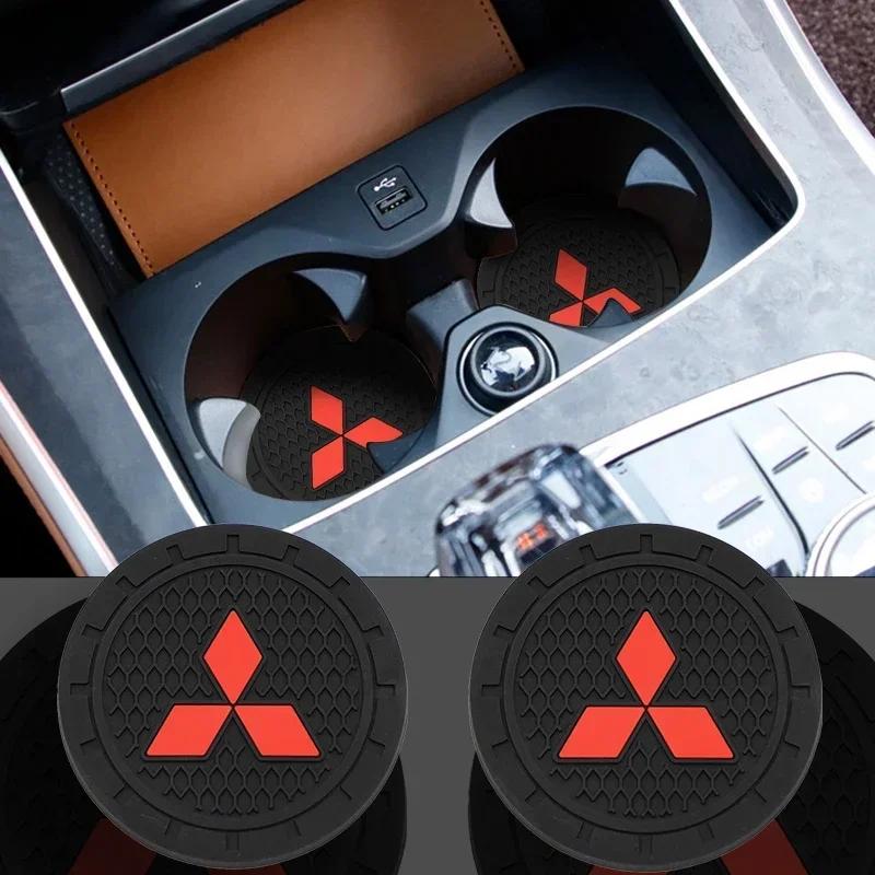 cwnqah1 cwmvjg1 Universal Car Cup Holder Pad Anti-slip Coaster for Mitsubishi Triton L200 Pajero Sport Car Interior Decoration Items