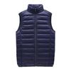 Men's Lightweight Winter Down Vest: Fashionable Stand-up Collar, Sleeveless, Warm Top