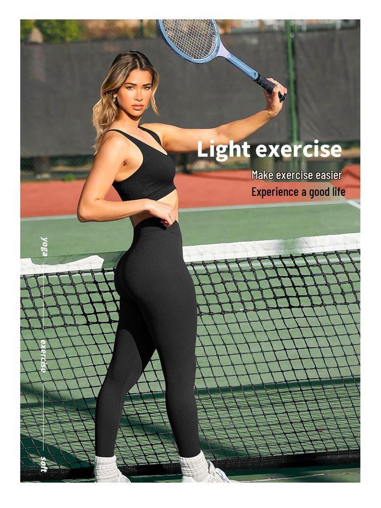 High-Waist Seamless Crossover Tummy Control Yoga Pants - Quick-Dry, Skin-Friendly, High Elasticity Fitness Wear