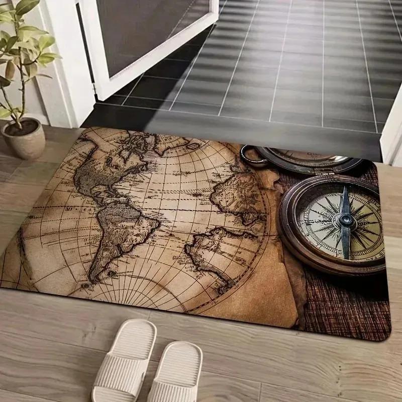 1PC Mushroom Pattern Kitchen Rugs Non-Slip Home Door Mats Pop design Bathroom Rug Bath Mat Carpet for Home Sink Laundry Decor