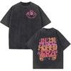 My Happy Hour Gym Vintage Washed T Shirts Fashion O-Neck Short Sleeve T-shirt Casual 100% Cotton Oversized T-shirts Unisex