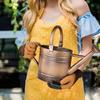 Gardening Tool Set, Galvanized, Metal Watering Can, Grass Puller, Pruning Shears, 7-piece Garden Tool Set, Tool Kit