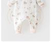 Warm Cotton-Blend Baby Sleeping Bag Onesie for Boys & Girls: Split Leg, Suitable for Spring, Autumn & Winter