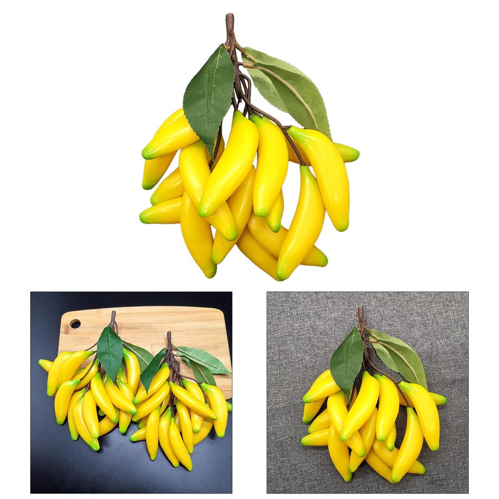 Colorful Banana Props Artificial Bananas Fake Fruit Banana Enhances Space with Natural Feel