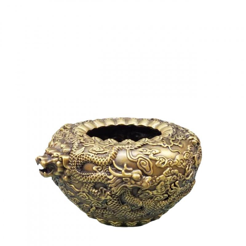 Wholesale Copper Cloud Dragon Pixiu Xianglong Jar Treasure Basin Ornament Shop Living Room Home Craft Decoration