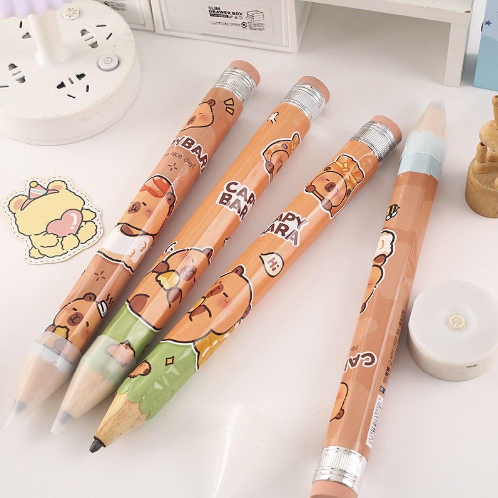 with Eraser Large Pencil Wooden Huge Pencil Creative Giant Pencil Students Stationery Supplies