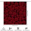 Luxurious Red Rose Print Shower Curtain Waterproof Decorative Home Decoration For Bathroom