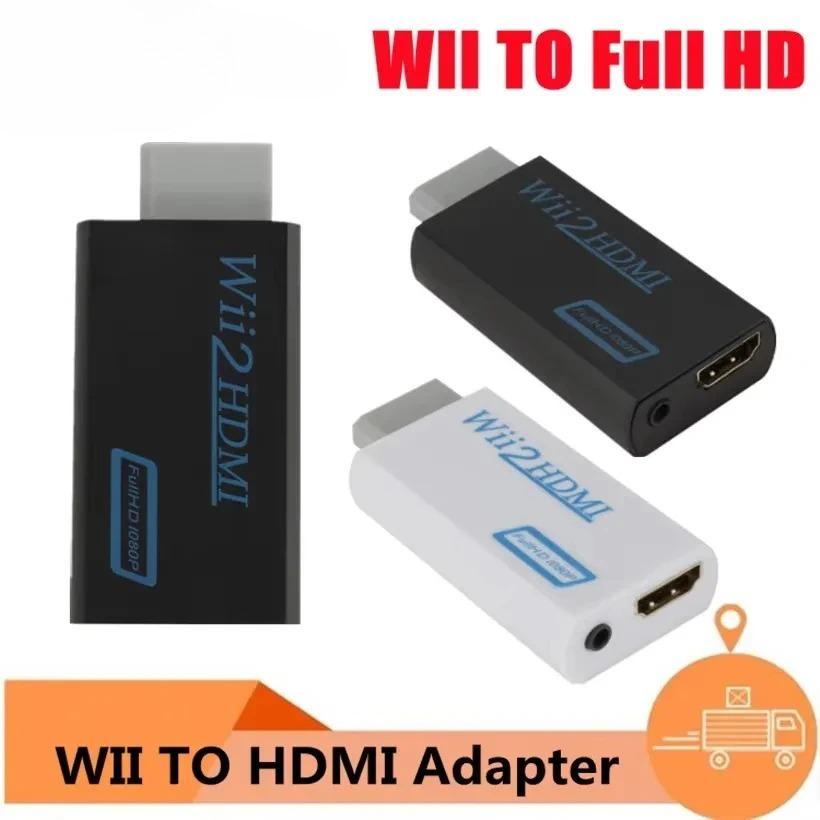 Full HD 1080P WII to HDMI Converter With 35mm Audio Jack For PC HDTV Monitor 720P Display Adapter Upscaler Device