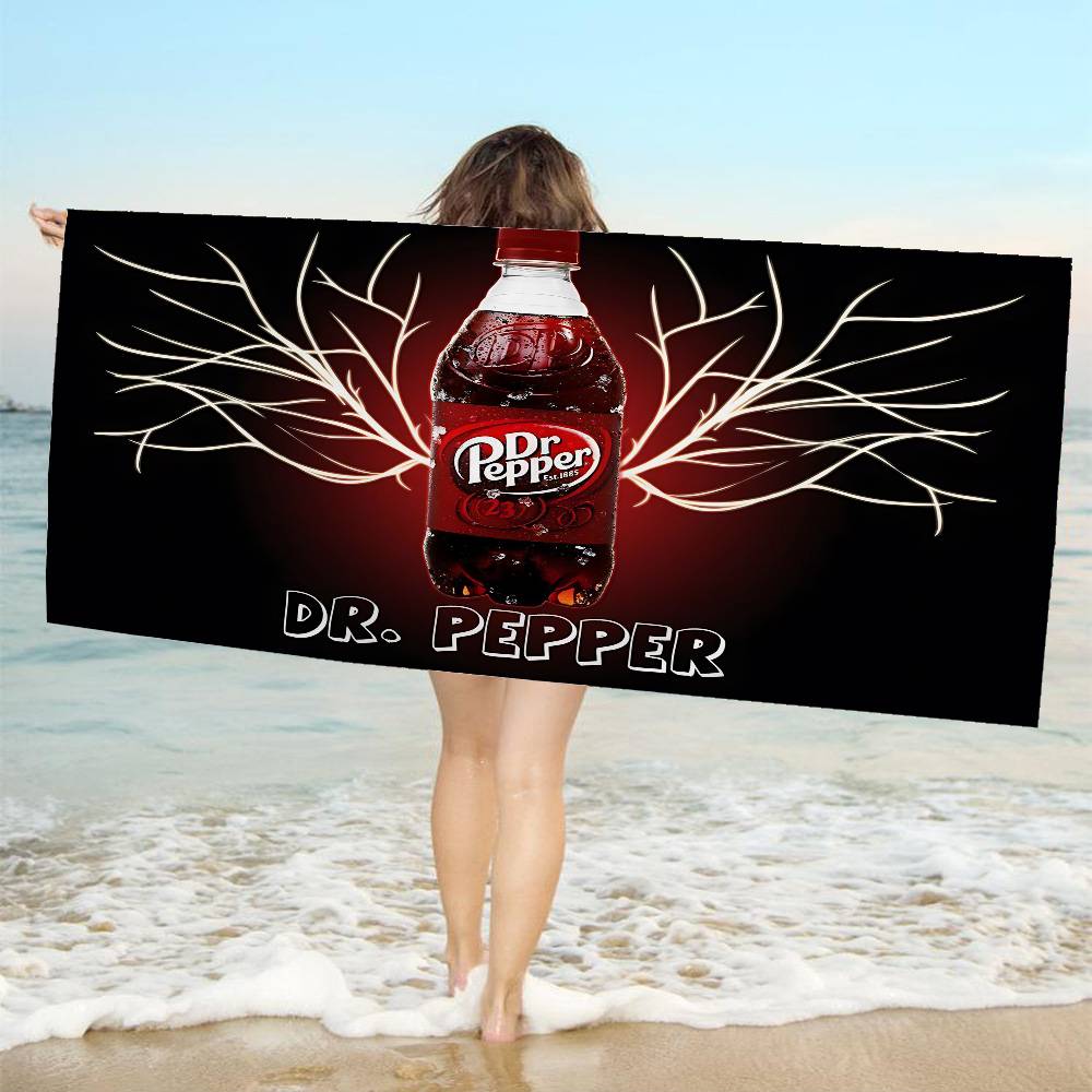 D-Dr P-Peppers Microfiber Printed Beach Towel Mountain Climbing Yoga Beach Swimming Running Absorbent Soft Towel