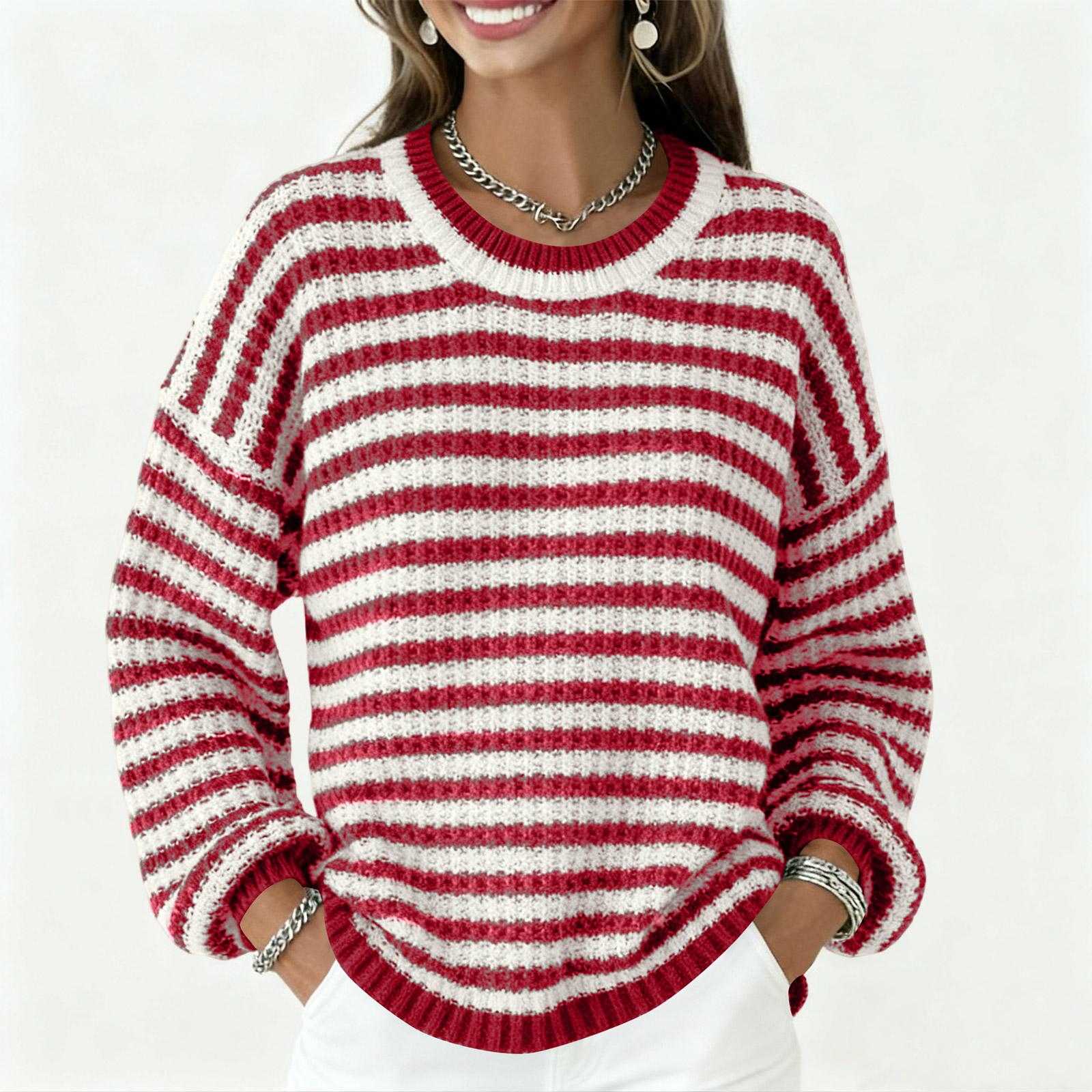 

Women s Casual And Fashionable Long Sleeved Knitted Top Sweater S