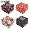 WTEMPO Foldable DIY Valentine's Day Heart-shaped Design Clear Window Gift Boxes Festive Party Mini Gifts Universal Packaging Paper Boxes