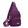 Minimalist Large-Capacity Women's Chest Bag Multi-Layer Embroidered Frt Backpack Casual Outdoor Crossbody Bag for Girls