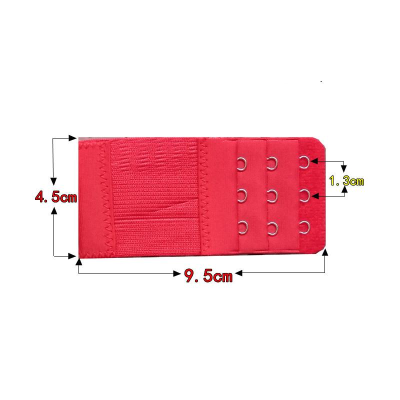 1PC/lot Bra Strap Extender 3 Row 3 Hook Bra Extension Elastic Adjustable Clasp Bar Strap Women's Bra Accessories DakunhuiLC