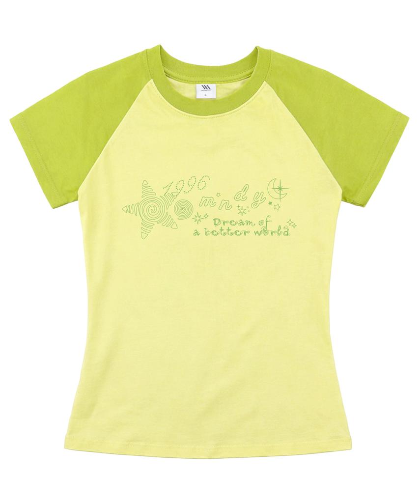 MILLION DAY Dream World Raglan Slim Fit Short Sleeve T-Shirt