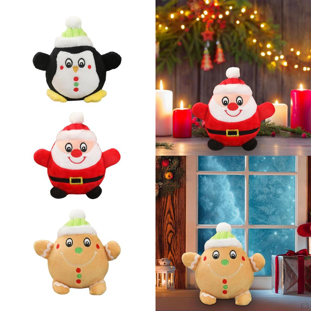 Christmas Dog Toys Durable Puppy Enrichment Toy Plush Chew for Small Medium and Large