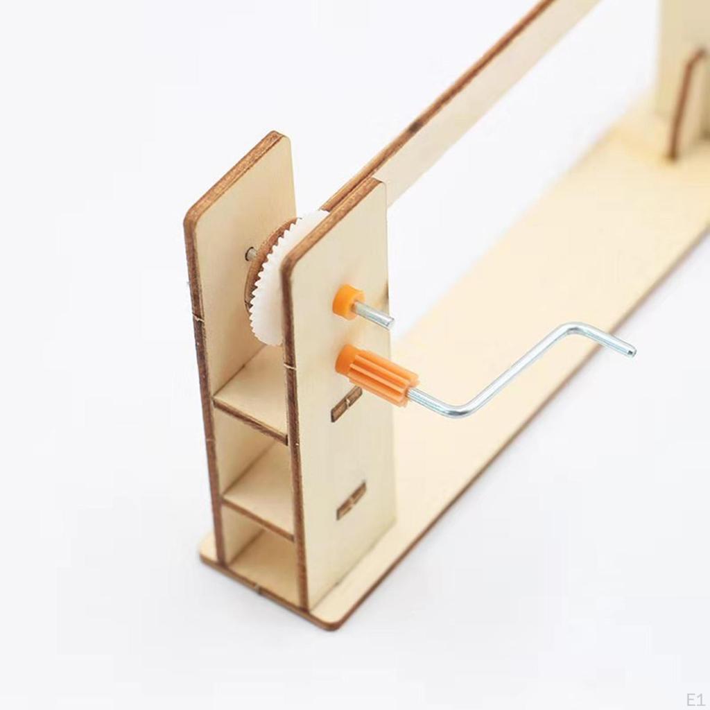 Manual Crank Gate Model Learning Kit Interactive DIY Science Physics Teaching