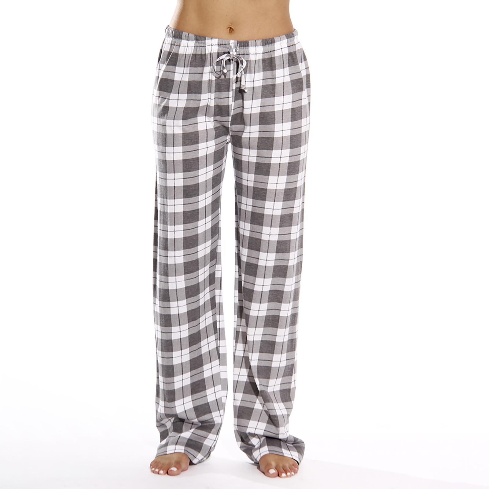 

Женские осенние и зимние модные классические домашние повседневные свободные брюки в клетку XL