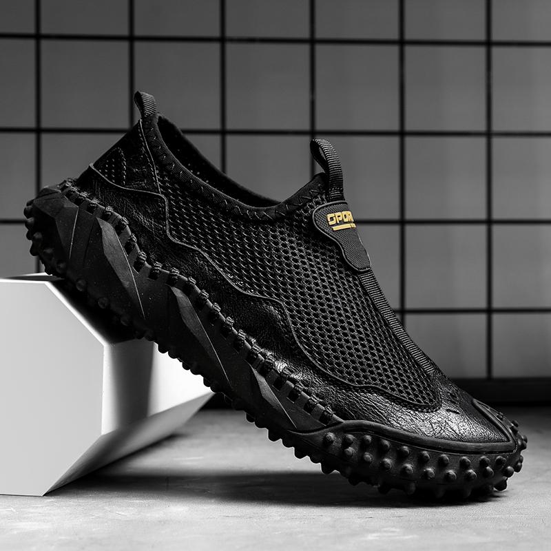Summer Breathable Outdoor Casual Shoes Men Sneakers Antiskid Slip On Walking Shoes Moccasins Man Shoes