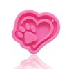DIY Crafts for Key Chain Silicone Mould Handmade Pendant Resin Casting Mold Double Love Hearts Bear Paw Keychain Resin M