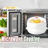 Microwave Steamer For Vegetables Veggie Steamer Microwave With Lid Heat-Resistant Heating Bowl For Home Apartment Hotel