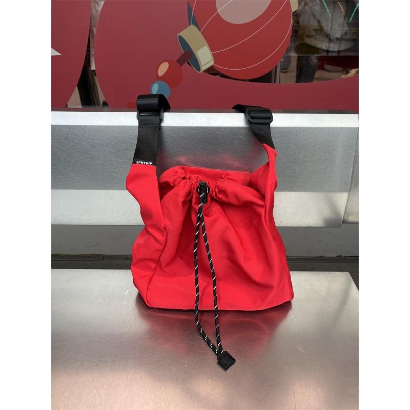 

Вместительная сумка через плечо, сумка на одно плечо, сумка-тоут для поездок на работу, повседневный широкополосный рюкзак красный