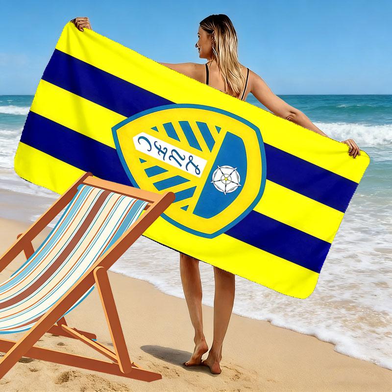 Leeds logo Beach Towel, Large Soft Quick Dry Towel for Beach Camping Swimming