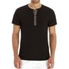 Men's Casual Sports -color T-shirt And Shirt, Men's Round-neck Short-sleeved Top