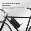 Multifunctional Bicycle Front Frame Bag Oxford Fabric Large Capacity Bike Storage Organizer With Elastic Band Cycling Accessory