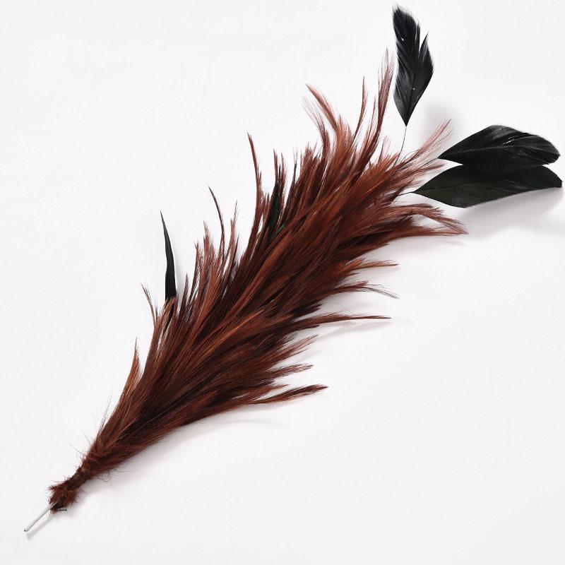 1 ks Vlasové doplňky Pokrývka hlavy Ozdobná čelenka Pokrývka hlavy Fotografická rekvizita Peří Flapper Pštrosí