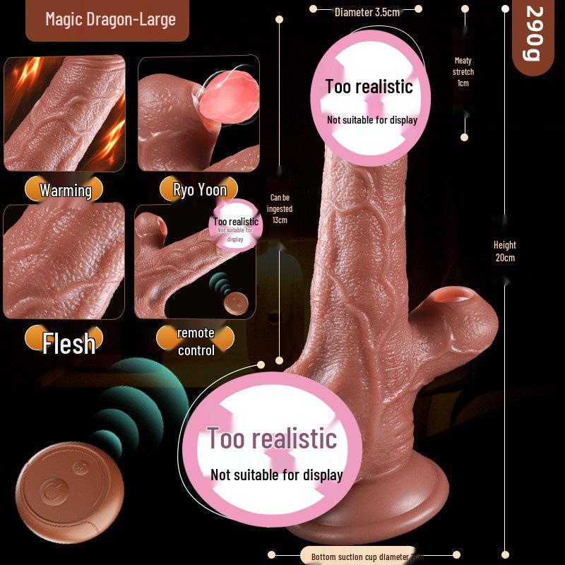 Dildo Macio de Carne Longo Amor - Masturbador Feminino Realista Brinquedo Íntimo