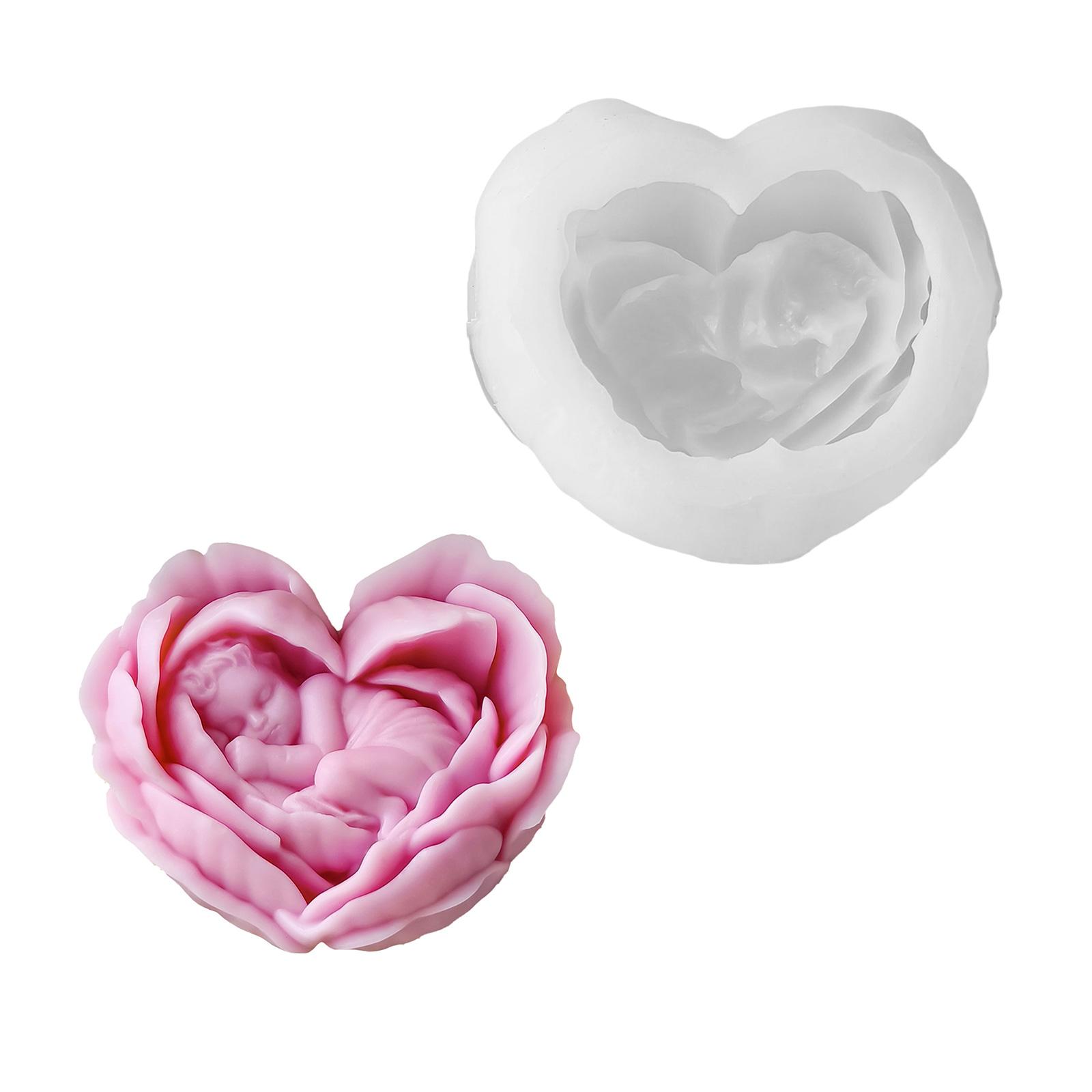 

Силиконовая форма Форма для рукоделия из смолы Формы для свечей Форма для рукоделия в форме цветка Силиконовая текстура Ручные материалы для свечей