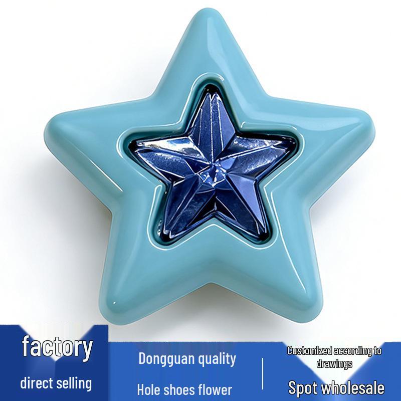 Metal Star and Heart Shoe Charm Decorations - Flower Accessories for Shoes