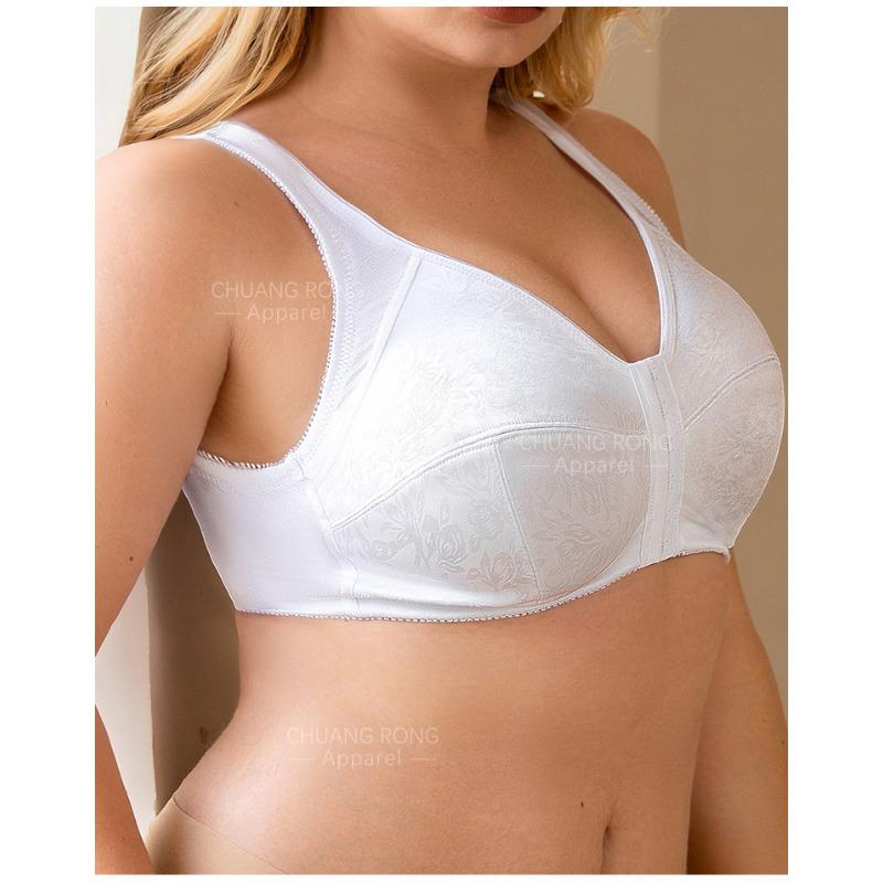 Women Wire Free Front Closure Large Cup Lace Bra For Big Bust
