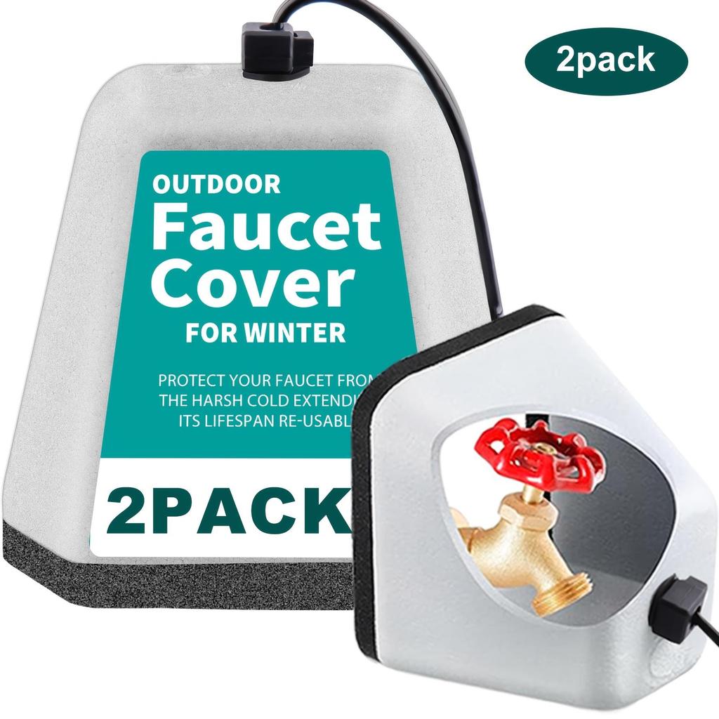 Outdoor Faucet Cover Foam Insulated Freeze Protection Tap Cover Winter Anti Freeze Waterproof Faucet Protector