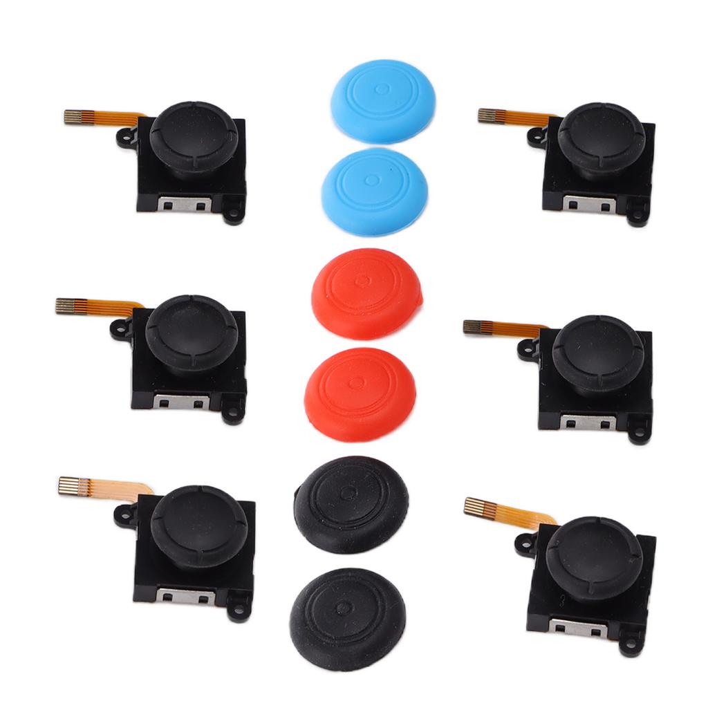 QM2107096 6pcs Joystick Replacement 3D Analog Left Right Joysticks Rocker Replacement for Joycon