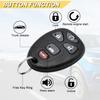 Key Fob Replacement for 06-10 Chevy Cobalt/ 04-12 Malibu/ 07-09 Pontiac G5/ 05-10 G6/ 05-08 Grand Prix/ 07-10 Saturn Aura Sky/ 05-09 Buick Lacrosse