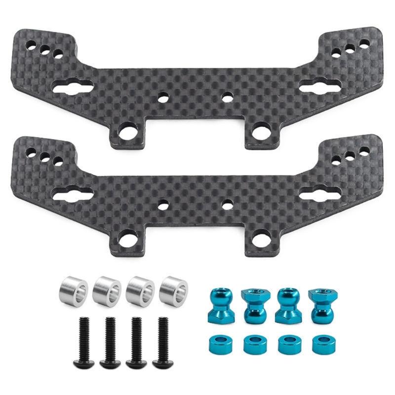 

High Strength Carbon Fiber Shock Absorbers Mount Compatible With TT02 Models Stability Car Upgrade Component 1