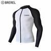 Mens Quick-Dry UV Protection Rash Guard Set Long Sleeve Top Pants Snorkeling Surfing Swimming