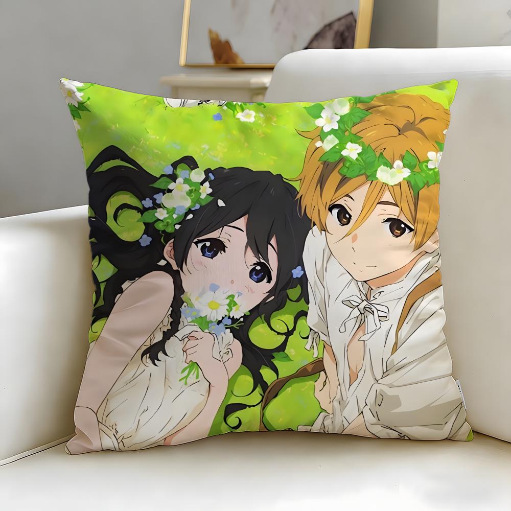 classic anime Tamako Market Cushion Cover Soft & Easy-Wash Pillow Case – Versatile for Couch, Bed, Travel and Office